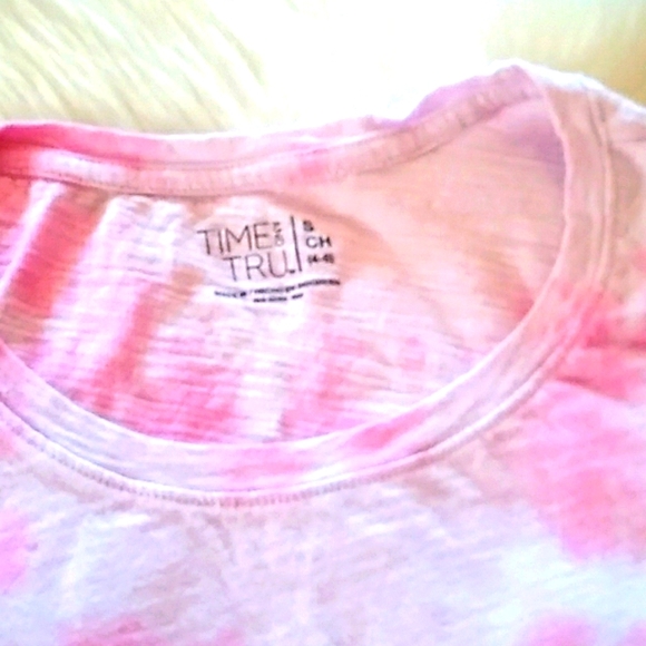 Time and Tru|Kids|  Pink Tye Dye Tank Top - Picture 3 of 12